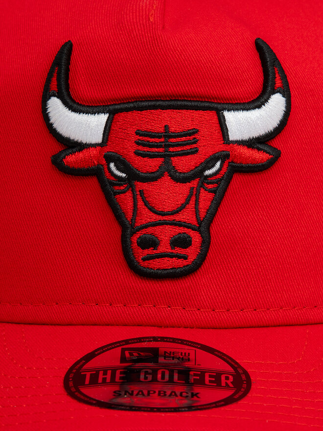 New Era Czapka z daszkiem New Era Chicago Bulls Washed Precurved Golfer 60595274 Czerwony