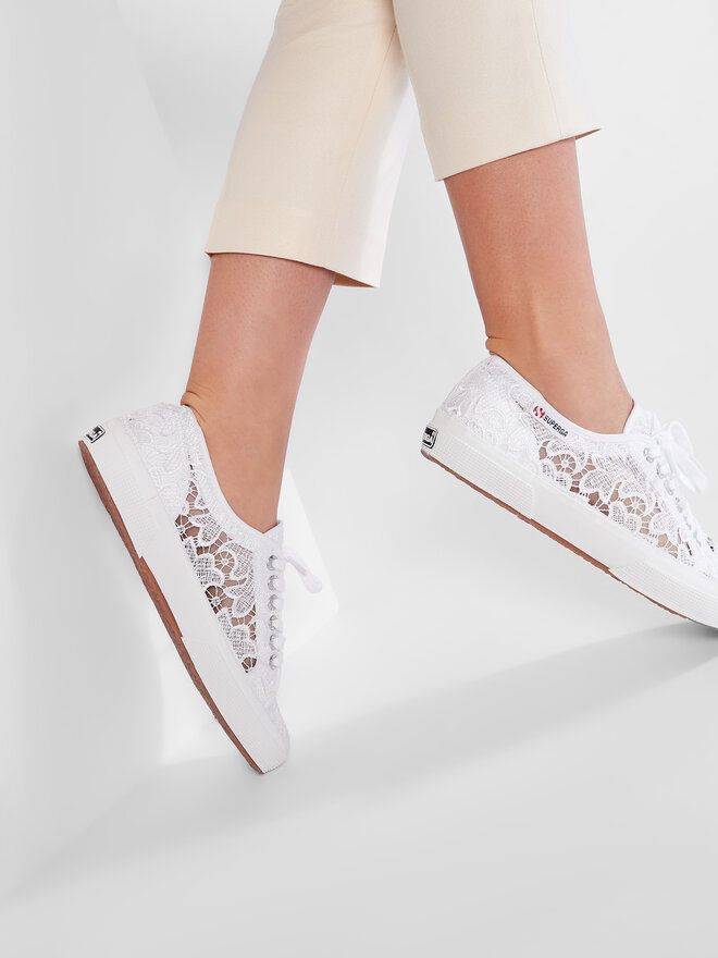 Tennis Superga 2750 Macramew S008YA0 Blanc chaussures