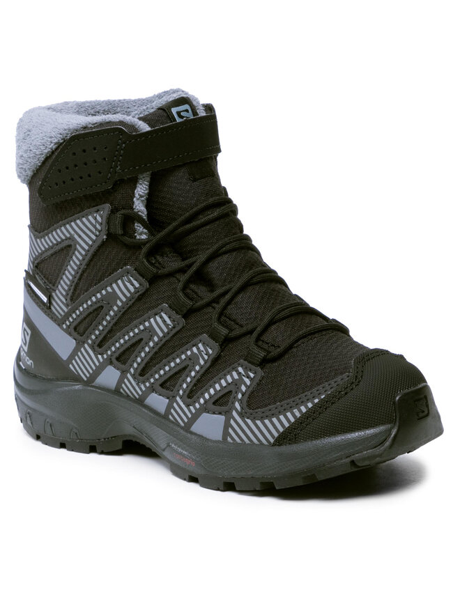 Trekkingschuhe Salomon Xa Pro V8 Winter Cswp J 414334 09 W0 Schwarz eschuhe