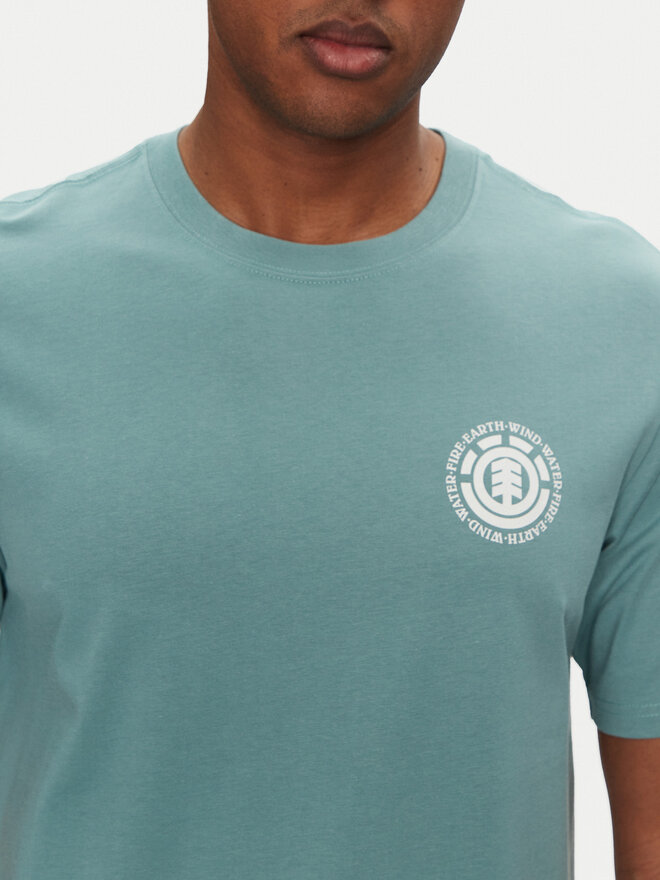 Element Element Camiseta ELYZT00490 Verde Regular Fit