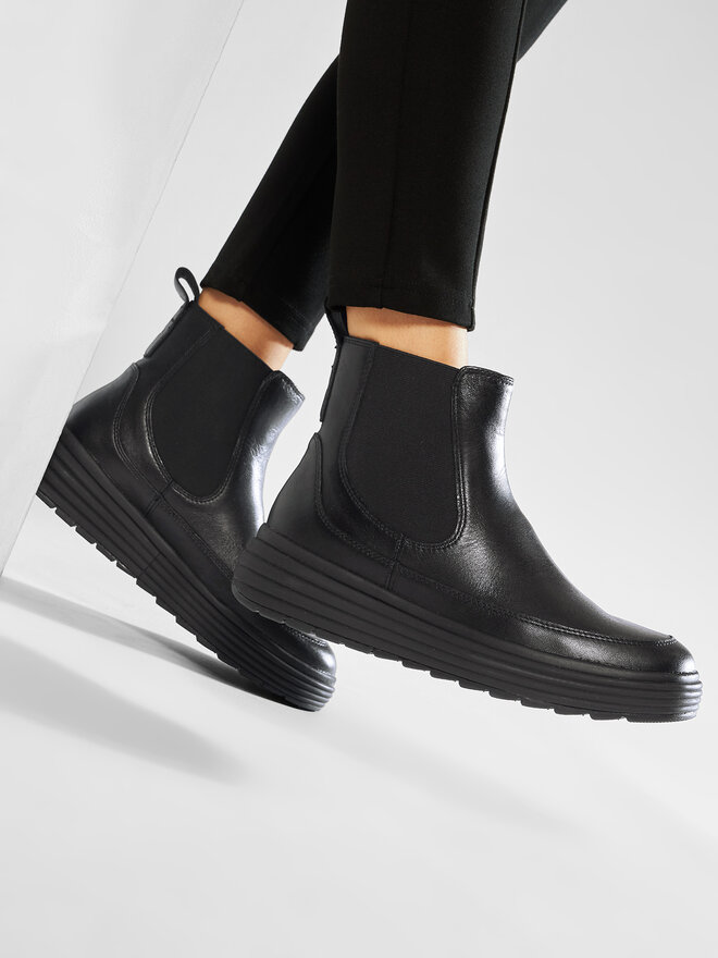 Geox Botine Geox D Phaolae C D94FDC 00085 C9999 Negru