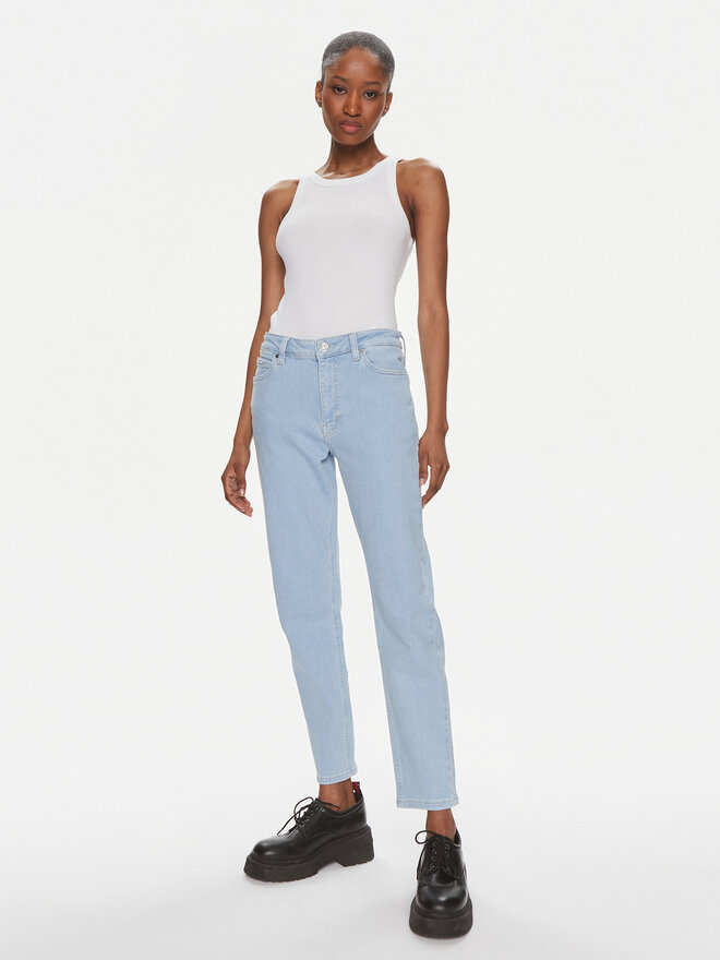 Calvin Klein Jeans Calvin Klein Jeans Τοπ Variegated J20J223104 Λευκό Slim Fit