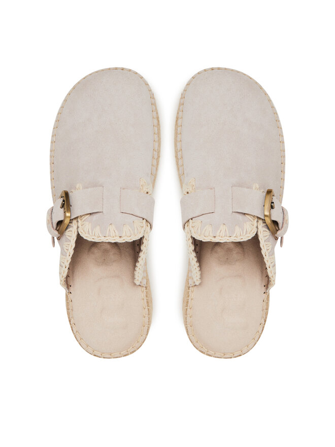 Mou Espadrilles Mou Jute clog plain MU.SW641000A Grau