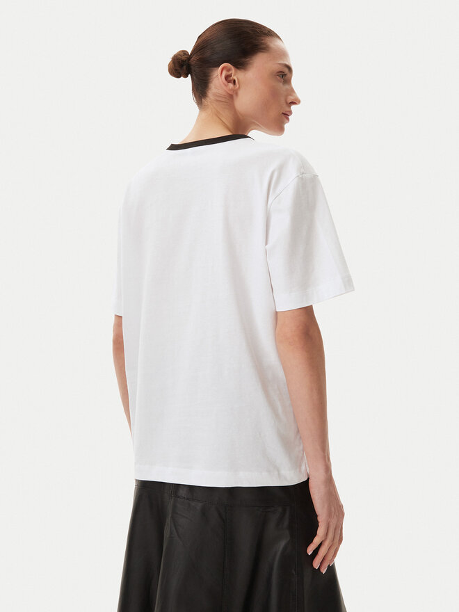 Munthe Munthe T-Shirt Flisha 251111525166 Weiß Loose Fit