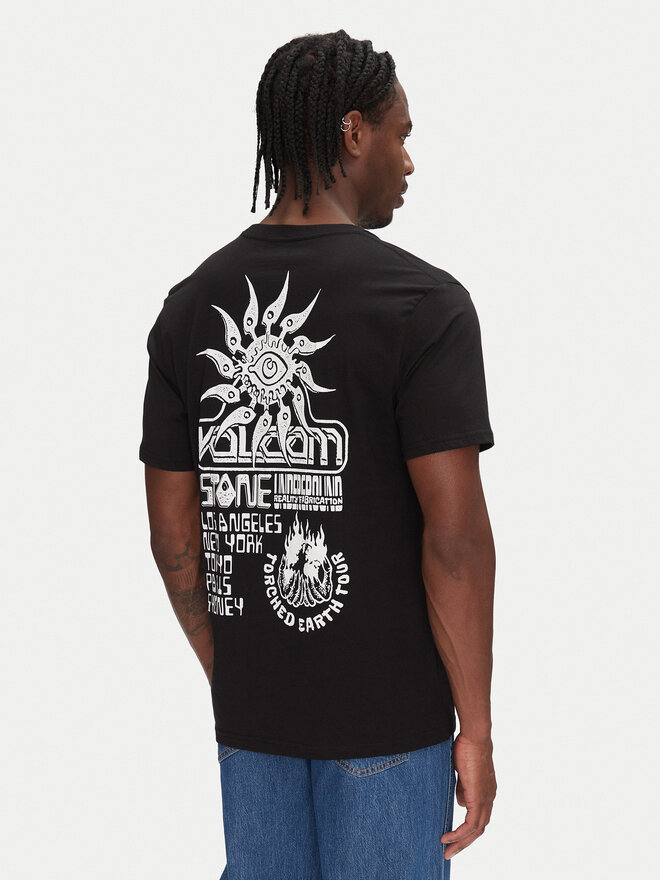 Volcom Volcom Marškinėliai Realityfab A3512555 Juoda Loose Fit
