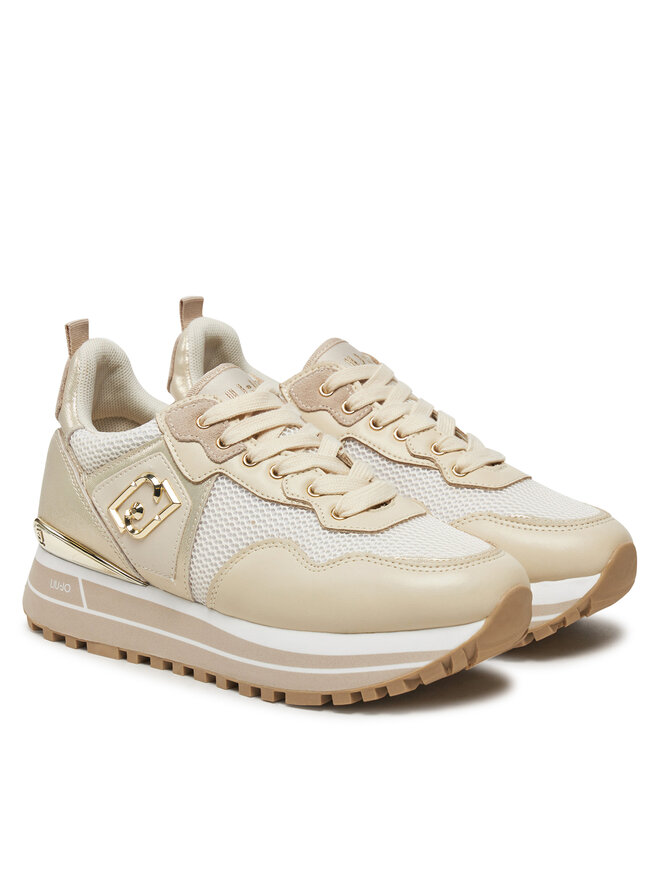 Liu Jo Sneakersy Liu Jo Maxi Wonder BA5013 PX602 Écru