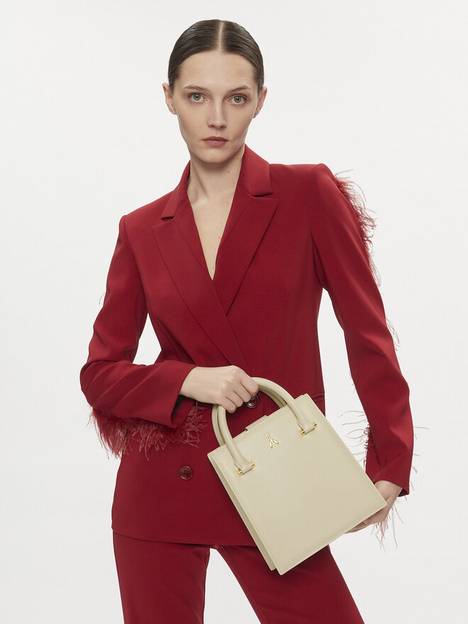 Patrizia Pepe Ročna torba Patrizia Pepe 8B0133/L061-W338 Écru
