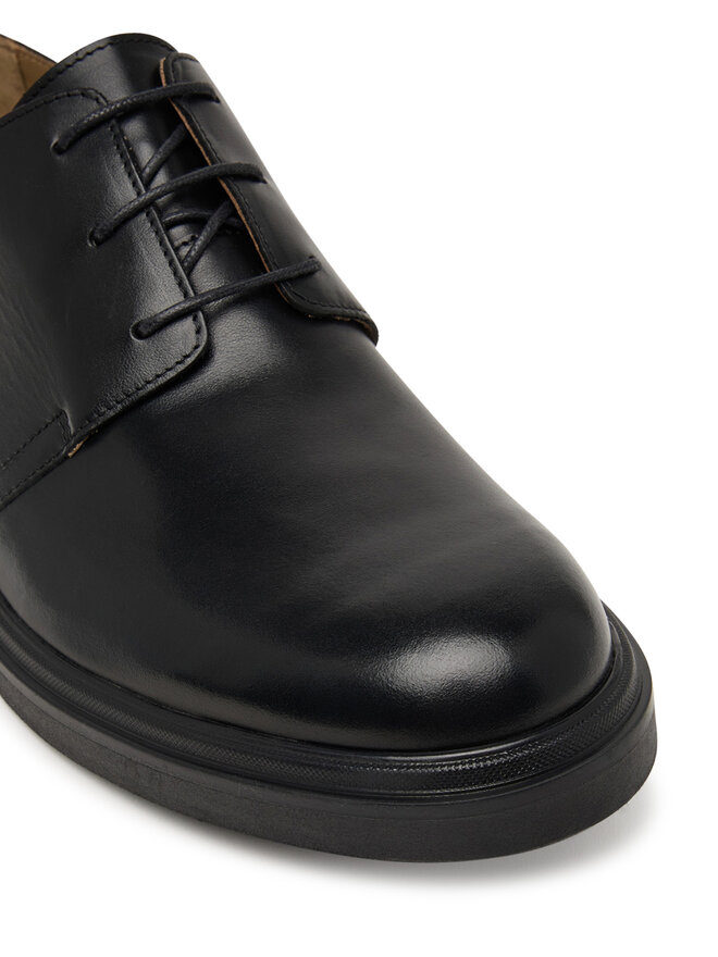 Calvin Klein Halbschuhe Calvin Klein Cupped Postman Derby Laceup Lth HM0HM01996 Schwarz