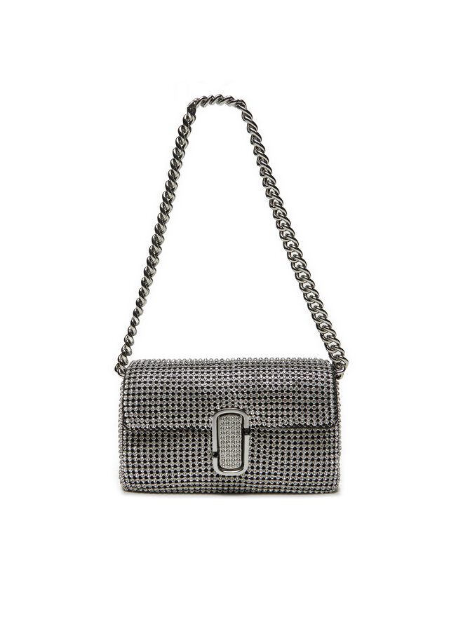 Marc Jacobs Handtasche Marc Jacobs The Rhinestone J Marc Mini Shoulder Bag H912M06RE22 Silberfarben