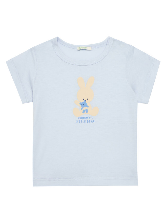 United Colors Of Benetton United Colors Of Benetton Camiseta 3I1XA1067 Azul Regular Fit