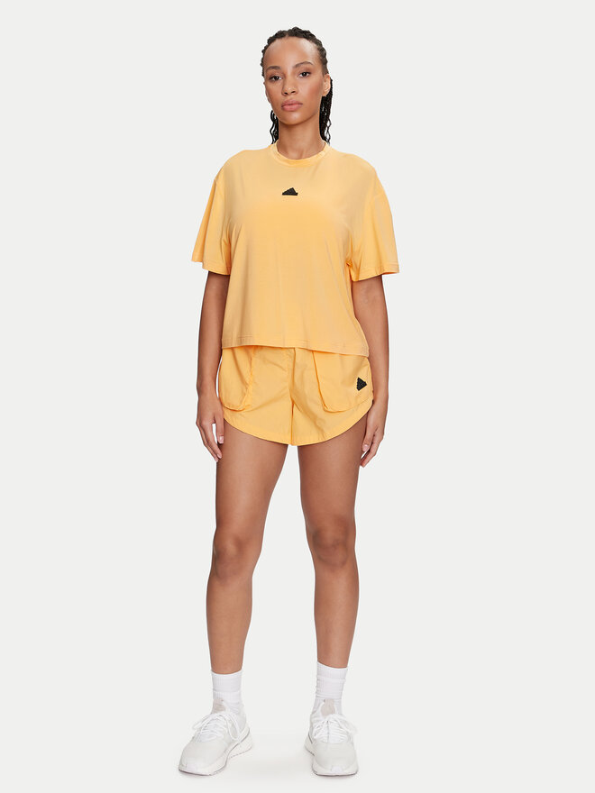adidas adidas Majica City Escape IS0664 Rumena Loose Fit