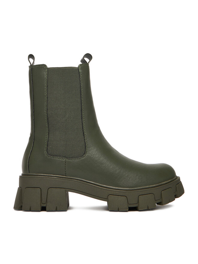 DeeZee Kotníková obuv s elastickým prvkem DeeZee 12837-22 Khaki