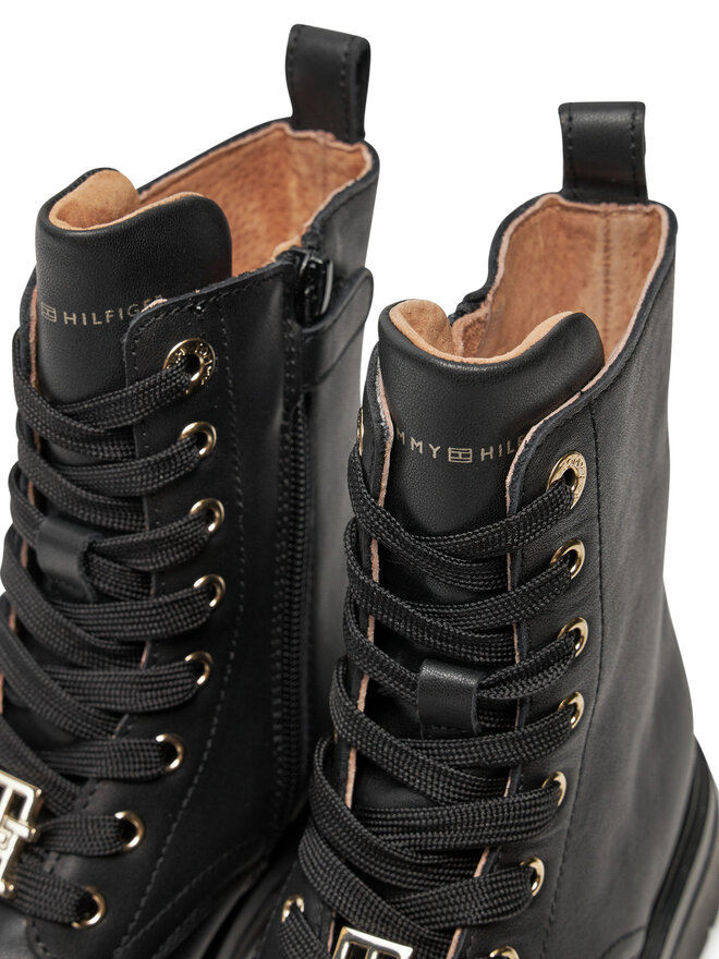 Tommy Hilfiger Botas Tommy Hilfiger Lace Up Bootie T3A5-33568-0092 M Negro
