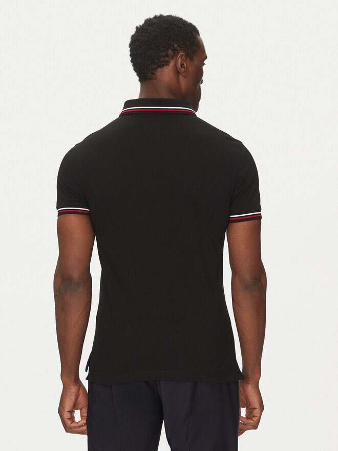 Tommy Hilfiger Tommy Hilfiger Polo Tipped MW0MW37346 Μαύρο Slim Fit