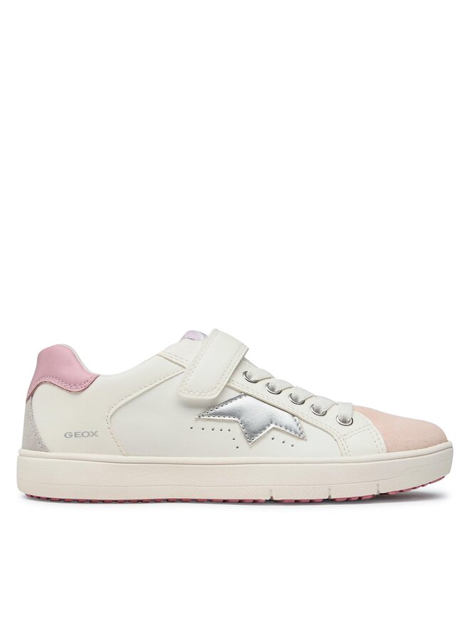 Geox Snīkeri Geox J Silenex Girl J35DWA08554C0674 D Balts