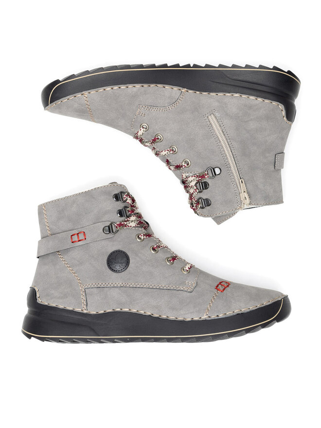 Rieker Schnürschuhe Rieker 51544-64 Grau