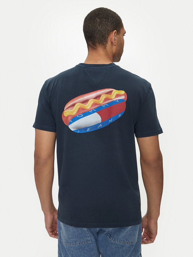 Tommy Jeans Tommy Jeans Póló Fun Novelty DM0DM18552 Sötétkék Regular Fit
