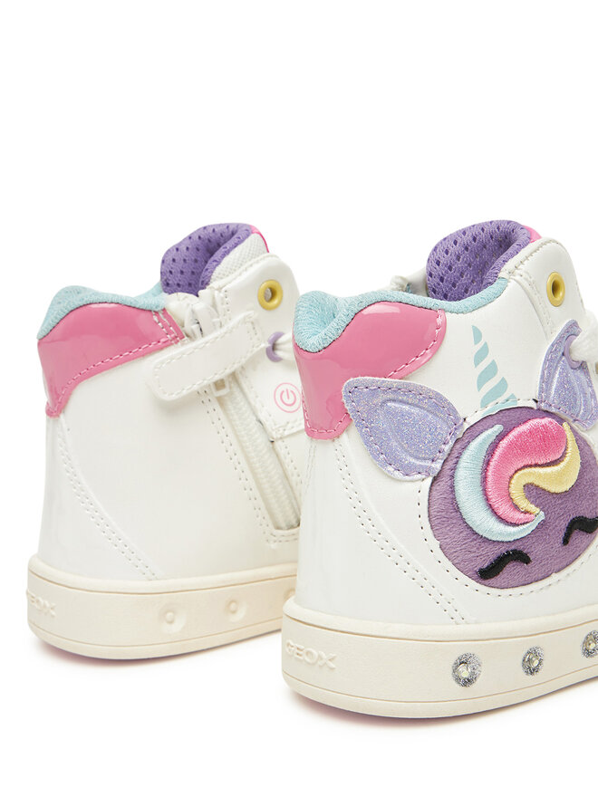 Geox Sneakersy Geox J Skylin J568WD 0NFKN C0653 S Bílá