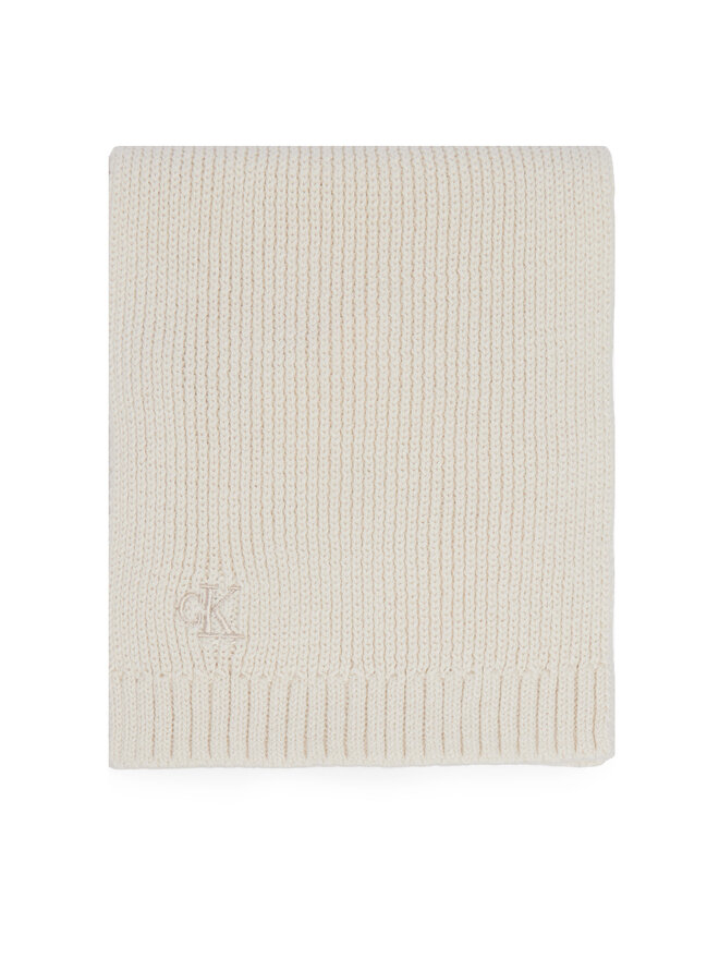 Calvin Klein Jeans Set Schal und Mütze Calvin Klein Jeans Knitted Scarf Beanie Giftbox LVCKFJP00N Creme