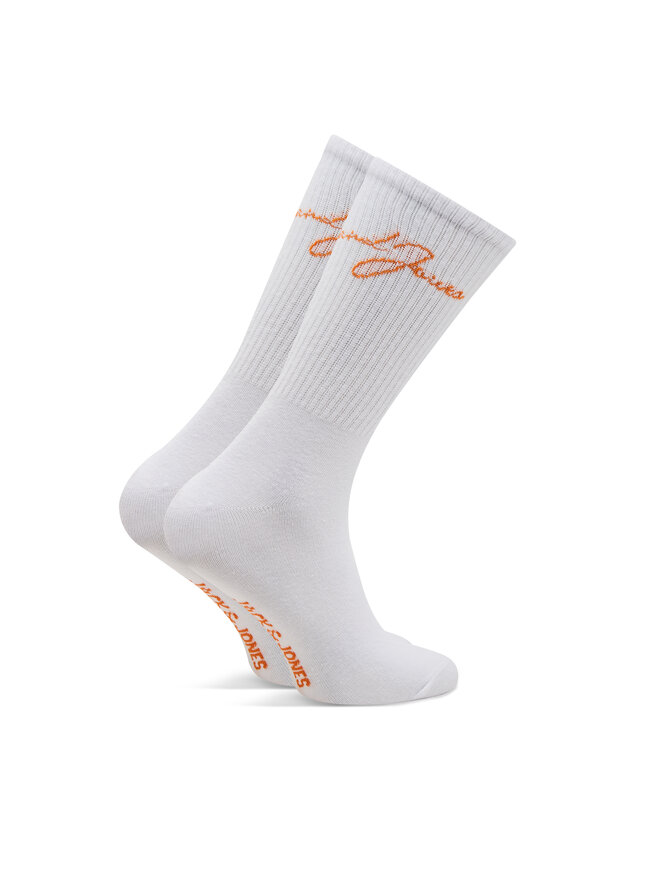 Jack&Jones Zestaw 5 par wysokich skarpet męskich Jack&Jones Lukas 12259024 Biały