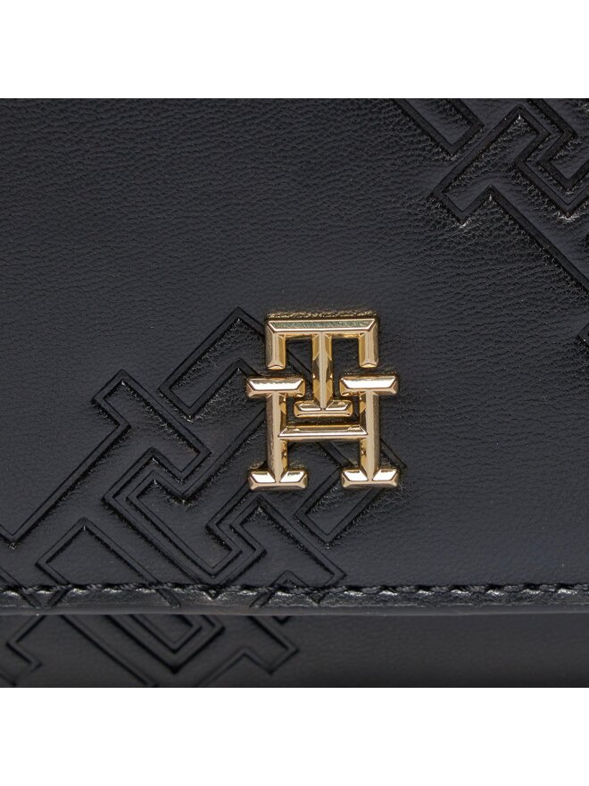 Tommy Hilfiger Handtasche Tommy Hilfiger Th Refined Crossover Mono AW0AW15727 Schwarz
