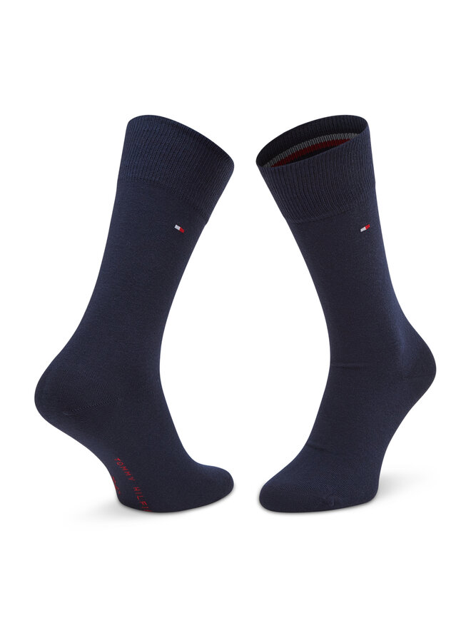Tommy Hilfiger Набір 2 пар високих чоловічих шкарпеток Tommy Hilfiger 100001495 Cиній