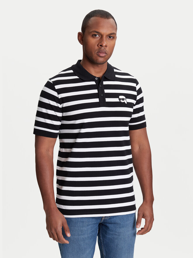 KARL LAGERFELD KARL LAGERFELD Poloshirt 745023 553231 Schwarz Regular Fit