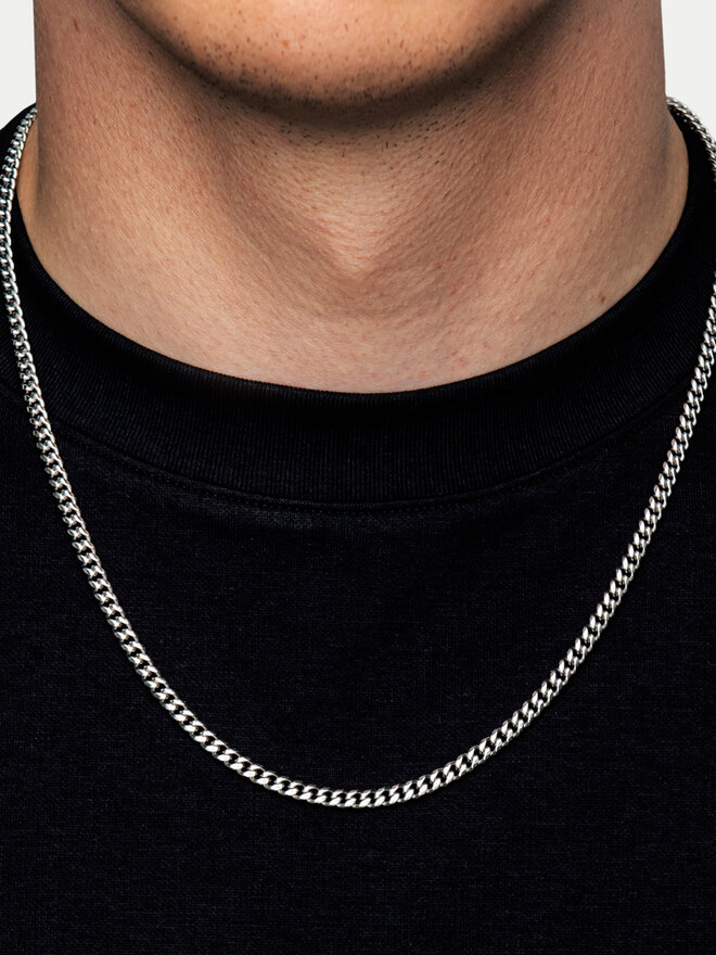 ICED STUFF Ķēdīte ICED STUFF Miami Cuban Link Baltais zelts