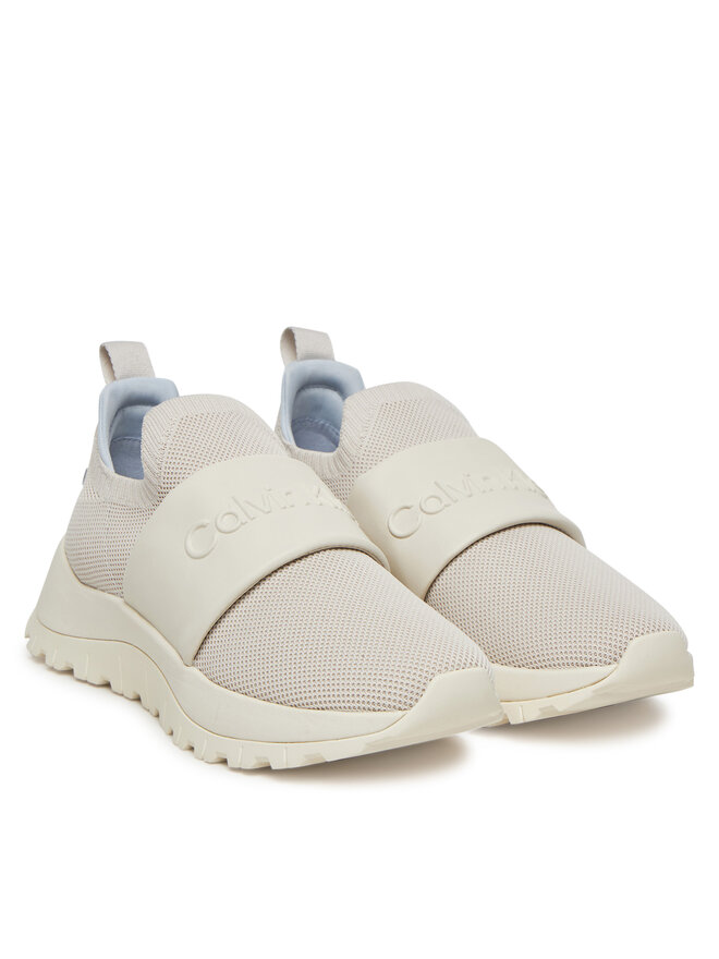 Calvin Klein Αθλητικά Calvin Klein Runner Slip On - He Nappa HW0HW02415 Εκρού