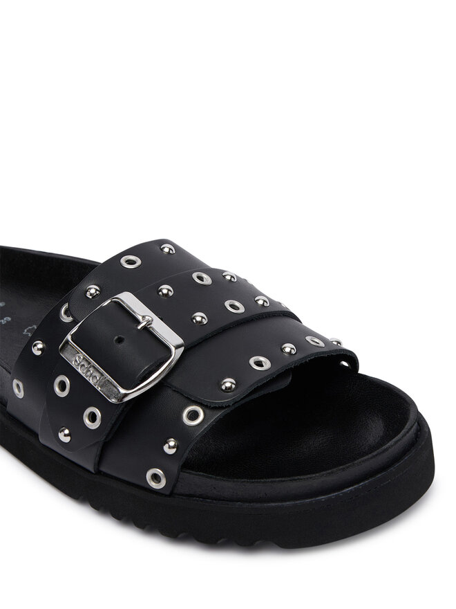 Scholl Pantoletten Scholl Joyce Ring F00650 Schwarz