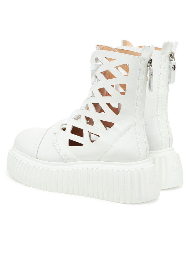 AGL Botine AGL Viggy D751517PGKI034B775 Alb