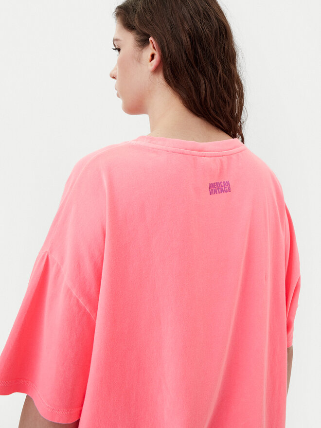 American Vintage American Vintage Camiseta Pymaz PYM02AH24 Rosa Oversize