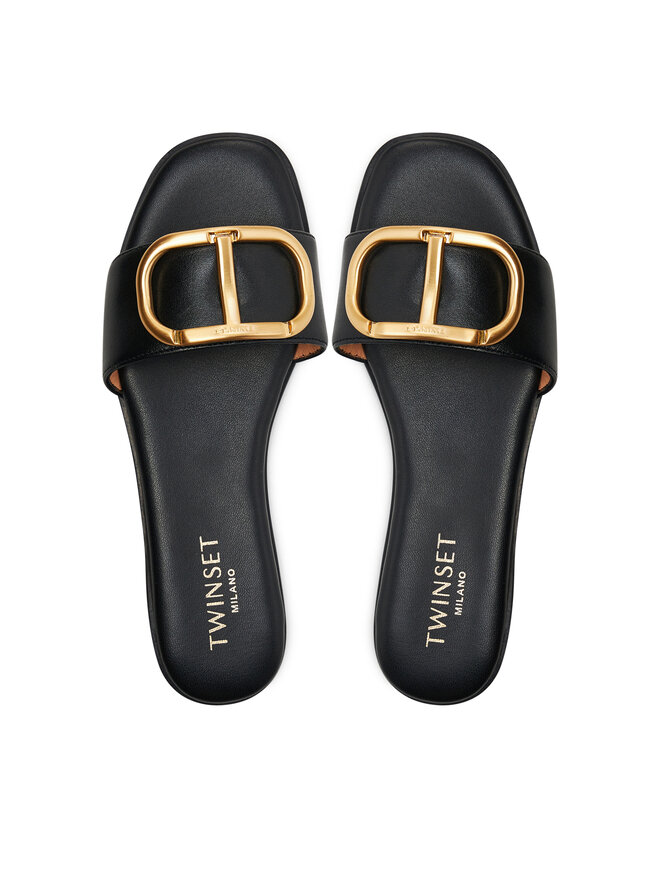 TWINSET Klapki TWINSET 241TCP12A Czarny