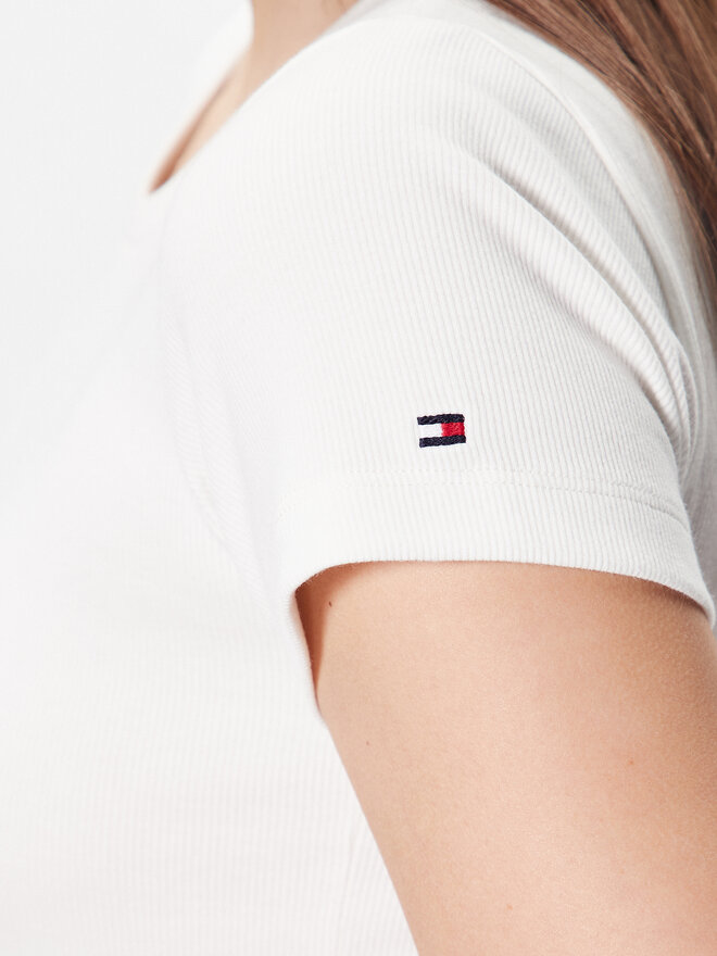 Tommy Hilfiger Tommy Hilfiger Marškinėliai UW0UW04397 Écru Regular Fit