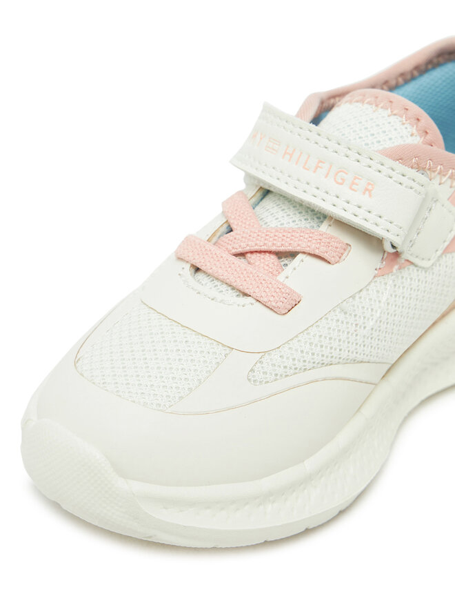 Tommy Hilfiger Sneakersy Tommy Hilfiger Low Cut Lace-Up/Velcro Sneaker T1A9-33755-1697 M Biały
