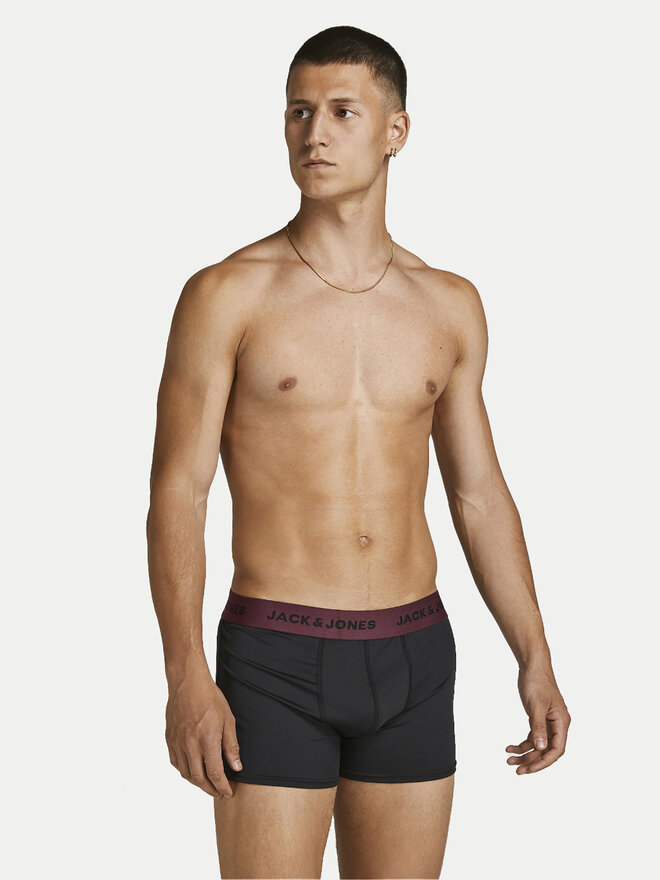 Jack&Jones Jack&Jones Σετ μποξεράκια 3 τμχ Flower 12194284 Μαύρο