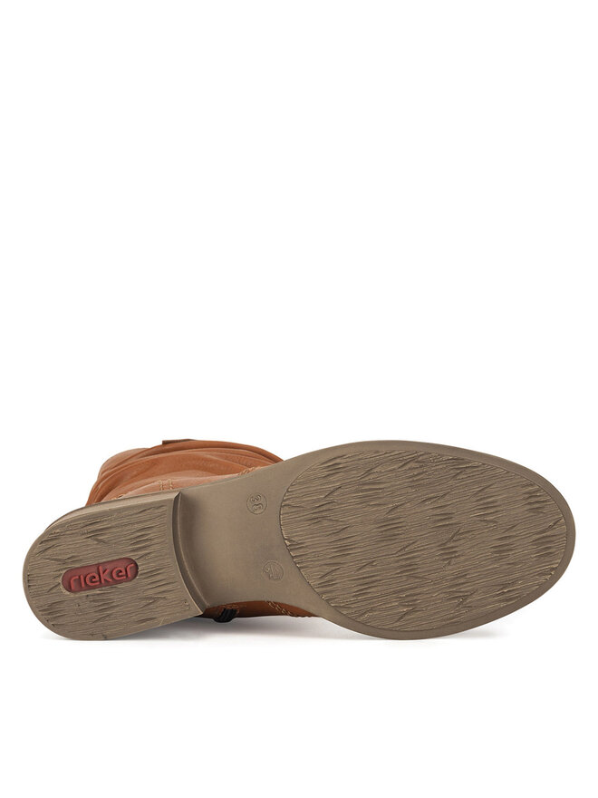 Rieker Polokozačky Rieker Z4180-22 Hnědá