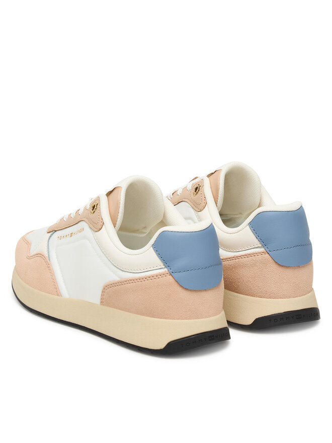 Tommy Hilfiger Sneakers Tommy Hilfiger Mix Material Runner FW0FW08950 Écru
