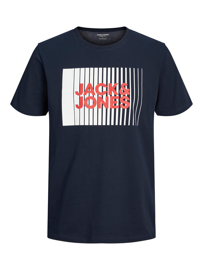 Jack&Jones Jack&Jones Marškinėliai Corp 12233999 Tamsiai mėlyna Standard Fit