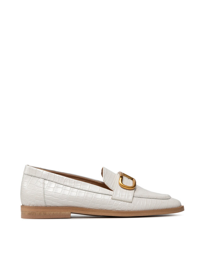 TWINSET Slipper TWINSET Mocassino 212TCP12C Weiß