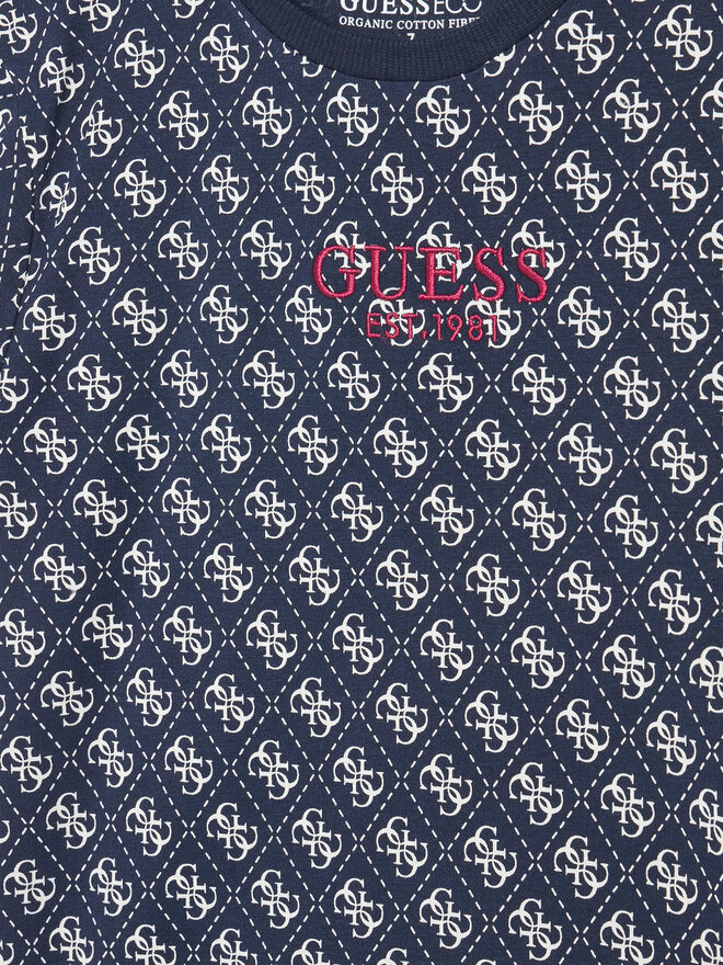 Guess Guess T-Shirt L5YI19 K8HM4 Dunkelblau Regular Fit