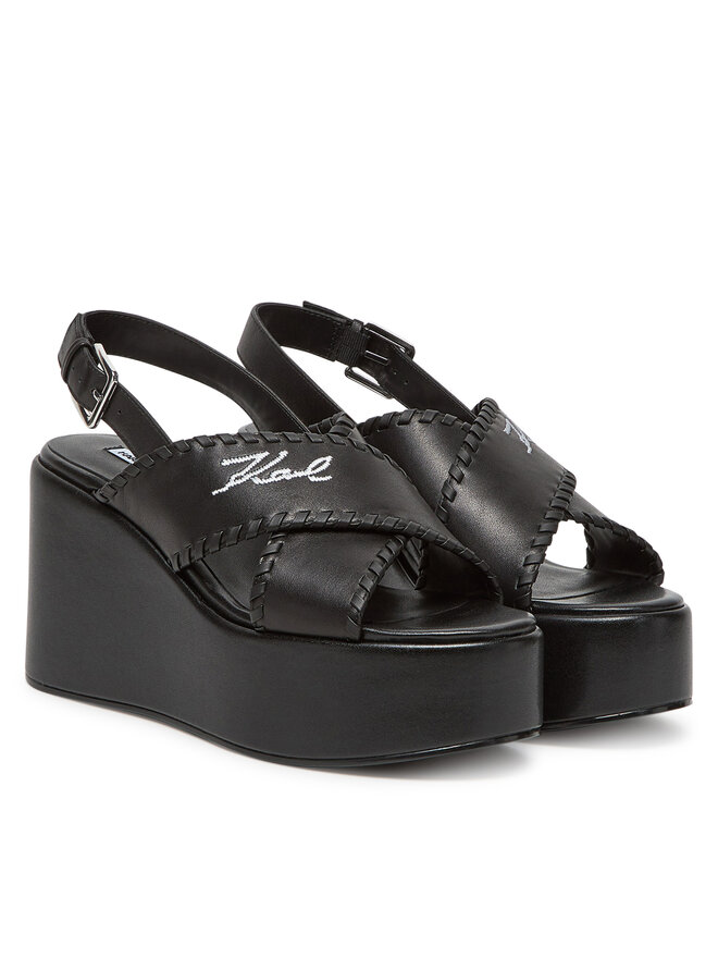 KARL LAGERFELD Sandály KARL LAGERFELD Wendy KL33372 Černá