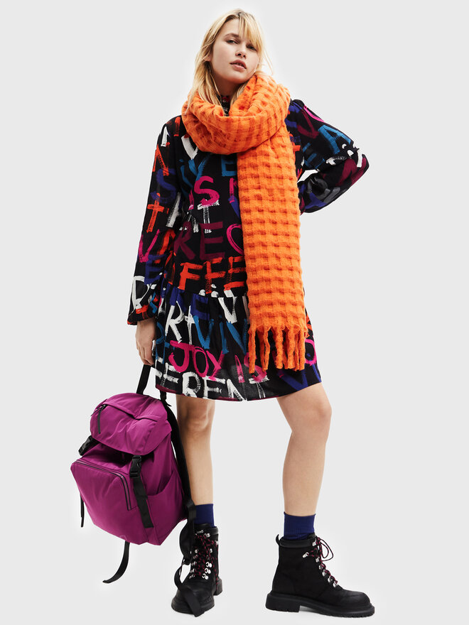 Desigual Sciarpa Desigual Yelly 22WAWA19 Arancione