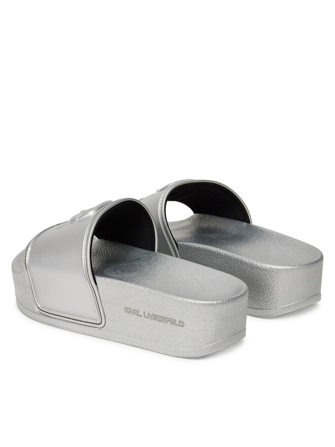 KARL LAGERFELD Şlapi KARL LAGERFELD Kondo Maxi KL80819M Argintiu