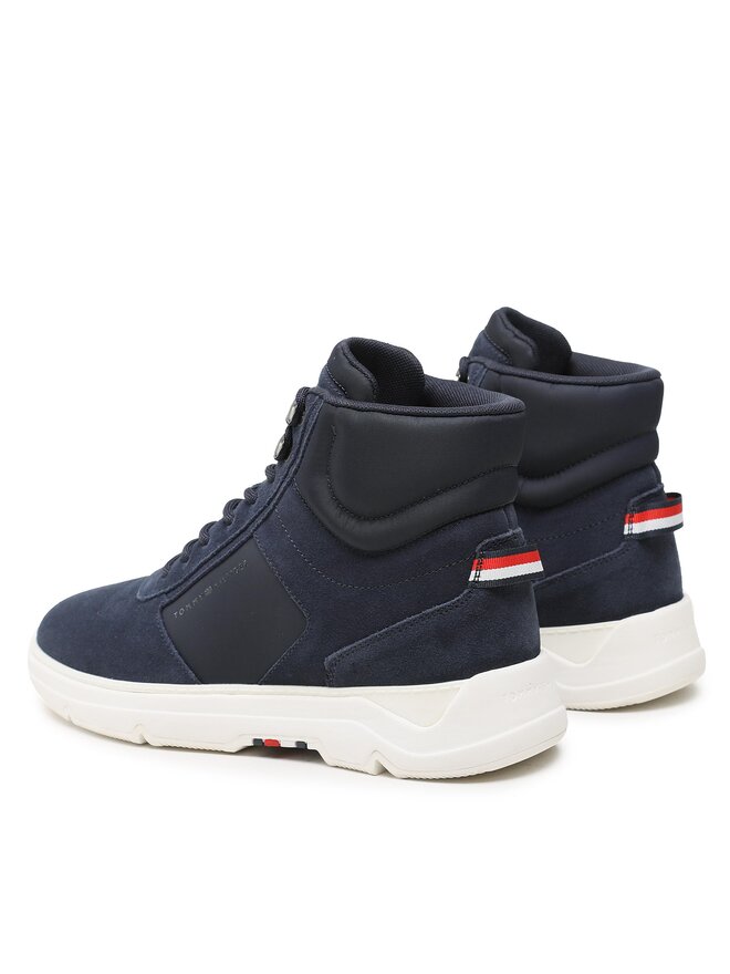Tommy Hilfiger Snīkeri Tommy Hilfiger Core Mix Suede Hybrid Boot FM0FM04596 Tumši zils