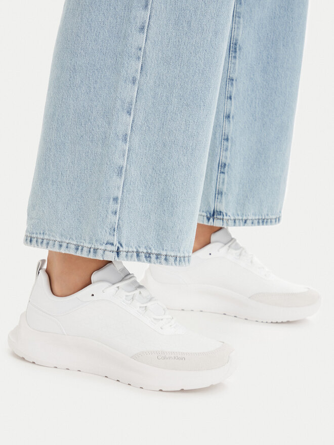 Calvin Klein Sneakers Calvin Klein Light Eva Runn Laceup Aop HW0HW03292 Weiß