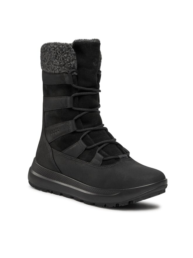 ECCO Polokozačky ECCO Solice Waterproof 42021351052 Černá