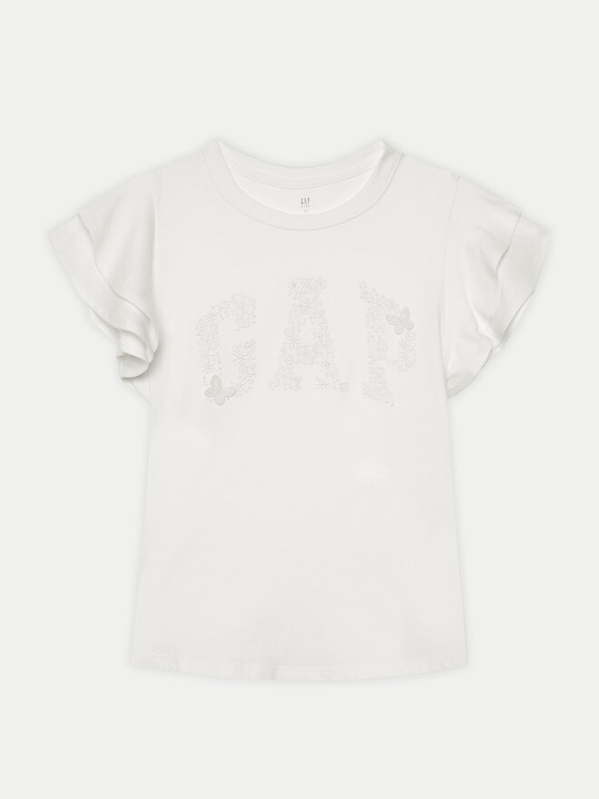 Gap Gap Marškinėliai 883254 Balta Regular Fit