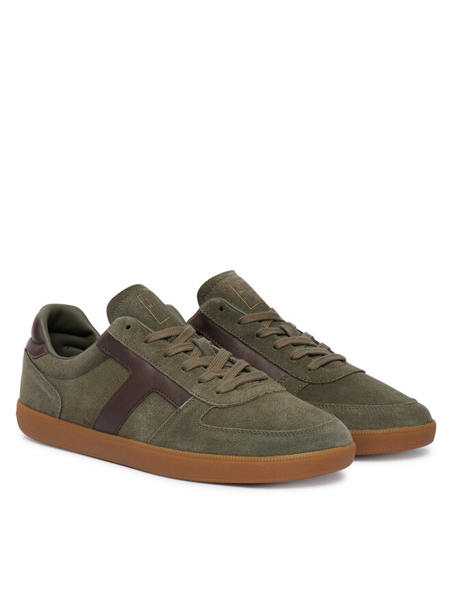 Tommy Hilfiger Sneakers Tommy Hilfiger Th Tribeca Sneaker Suede FM0FM06069 Dunkelgrün