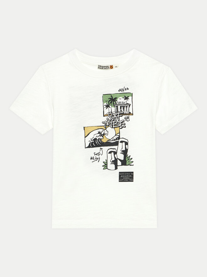 Original Marines Original Marines Camiseta DEP2154B Blanco Regular Fit